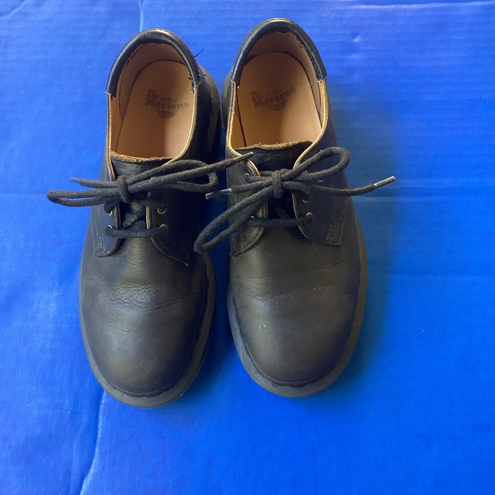 Dr. Martens Black Leather Lace-Up Shoes
